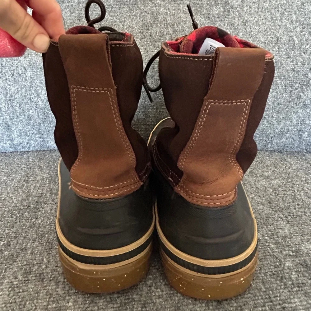 Sperry Mens Avenue Duck Boots Brown Waterproof Thinsulate STS20735 Size 12